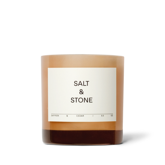 Saffron & Cedar Candle Candles Salt and Stone   