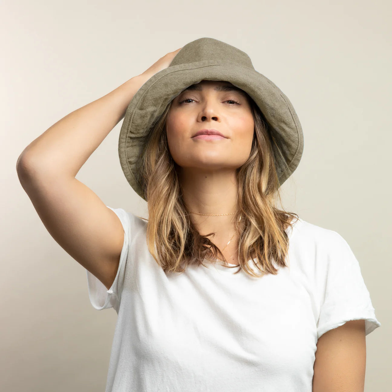 Washed Cotton Crusher Hats Hat Attack Khaki O/S 