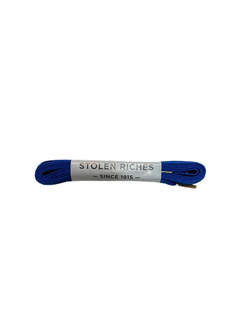 Sneaker Laces 45", Accessories from Stolen Riches in Sharp Blue 45