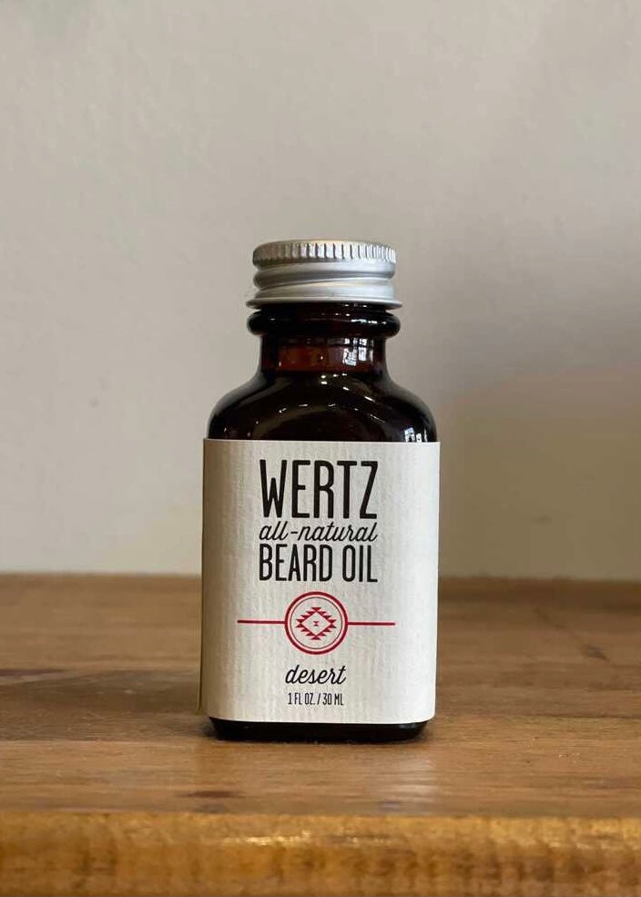 All Natural Beard Oil Body Wertz Desert  