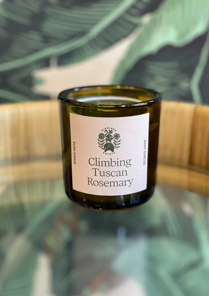 Climbing Tuscan Rosemary Candle, Candles from Flamingo Estate in  