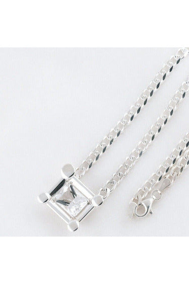 Tesse Rectangular Necklace - Sterling Silver Jewelry MM Druck   