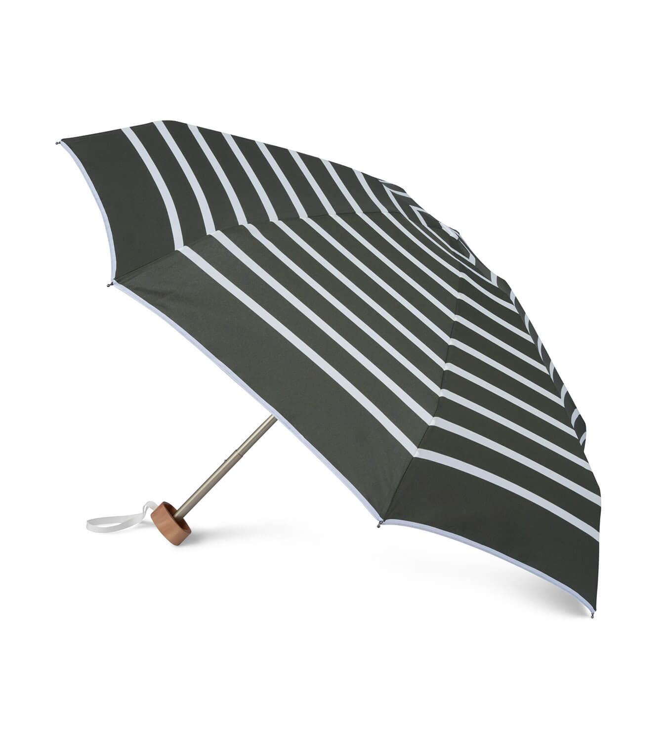 Stripe Micro Umbrella Parasols & Rain Umbrellas Anatole Khaki Stripes  