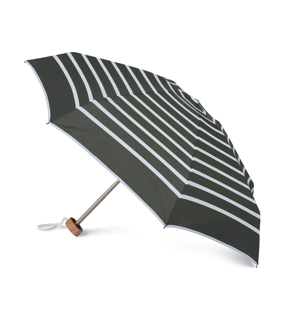 Stripe Micro Umbrella, Parasols & Rain Umbrellas from Anatole in Khaki Stripes 