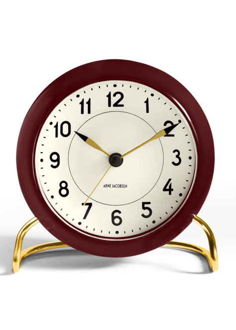 AJ Station Alarm Clock, Kitchen from Ameico in Burgundy 
