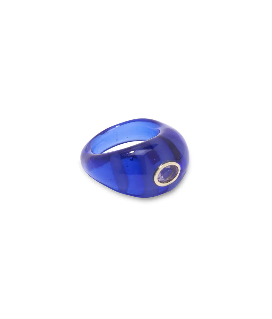 Monument Ring in Azure Rings Lizzie Fortunato Blue 7 