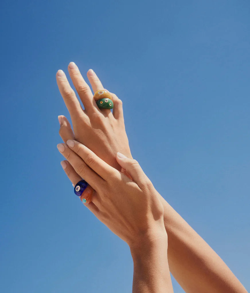 Monument Ring in Azure Rings Lizzie Fortunato   