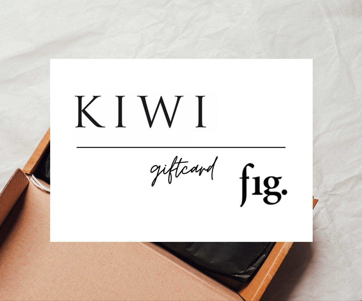 Gift card for KIWI & fig. Gift Cards Rise.ai $75  