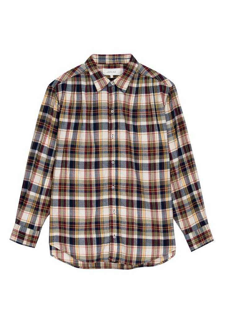 The Society Top, Tops from The Great. in COUNTRY PLAID 0/XS