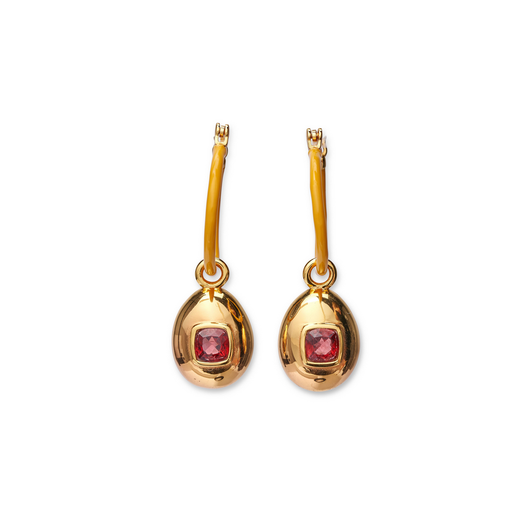 Grove Hoops in Marigold, Earrings from Lizzie Fortunato in Multi 
