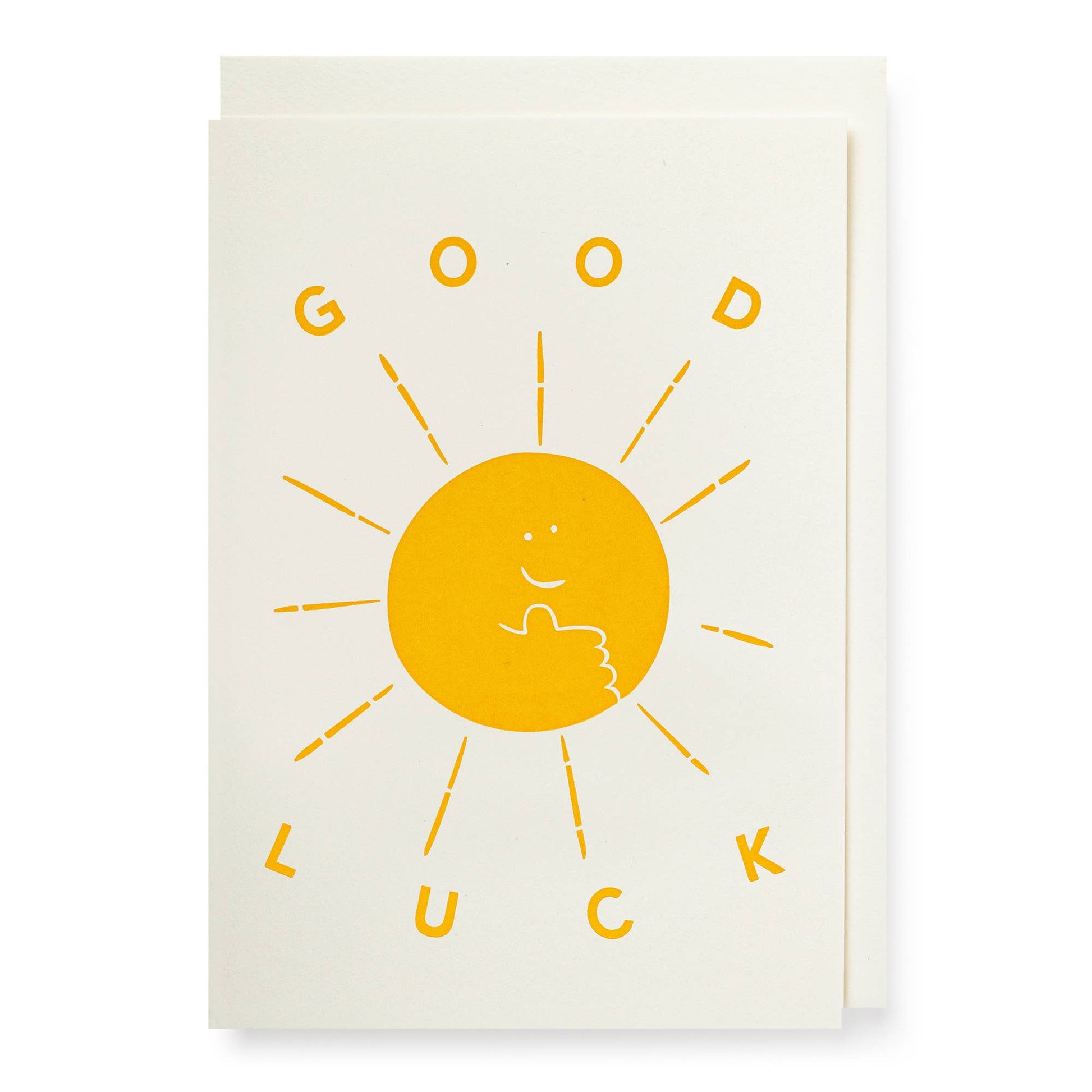 Good Luck Sun Notelet Card  Archivist Gallery   