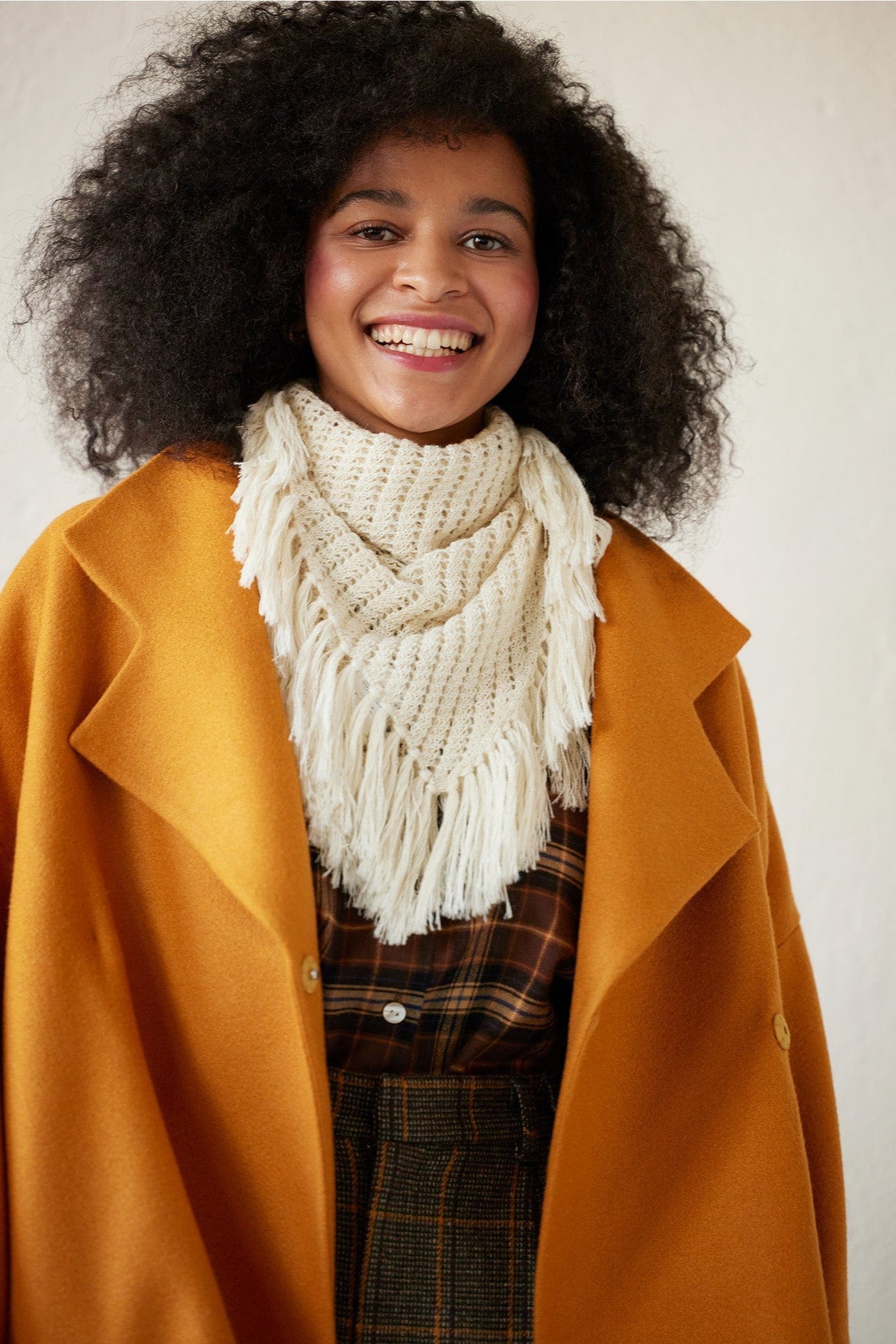 Fringe Scarf in Baby Alpaca Accessories CHRISTINE ALCALAY   