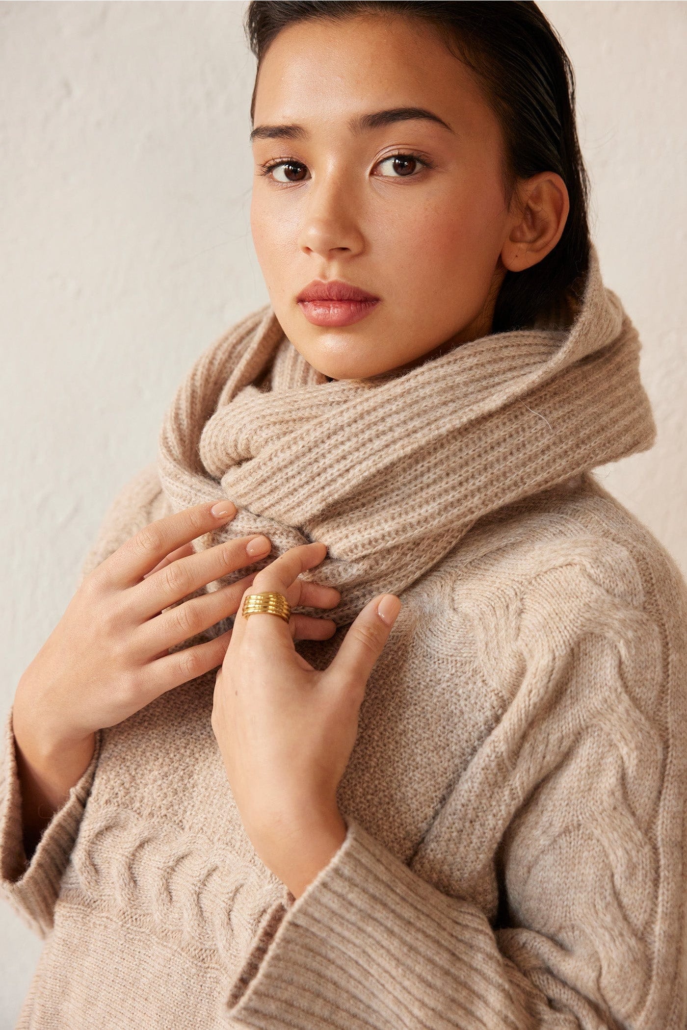 Infinity Scarf in Alpaca Wool Blend Scarves CHRISTINE ALCALAY   