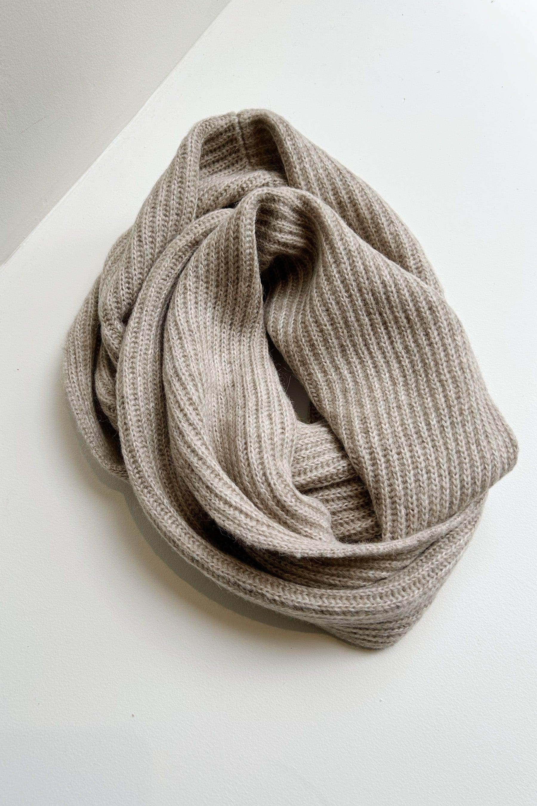 Infinity Scarf in Alpaca Wool Blend Accessories CHRISTINE ALCALAY Oatmeal One Size 
