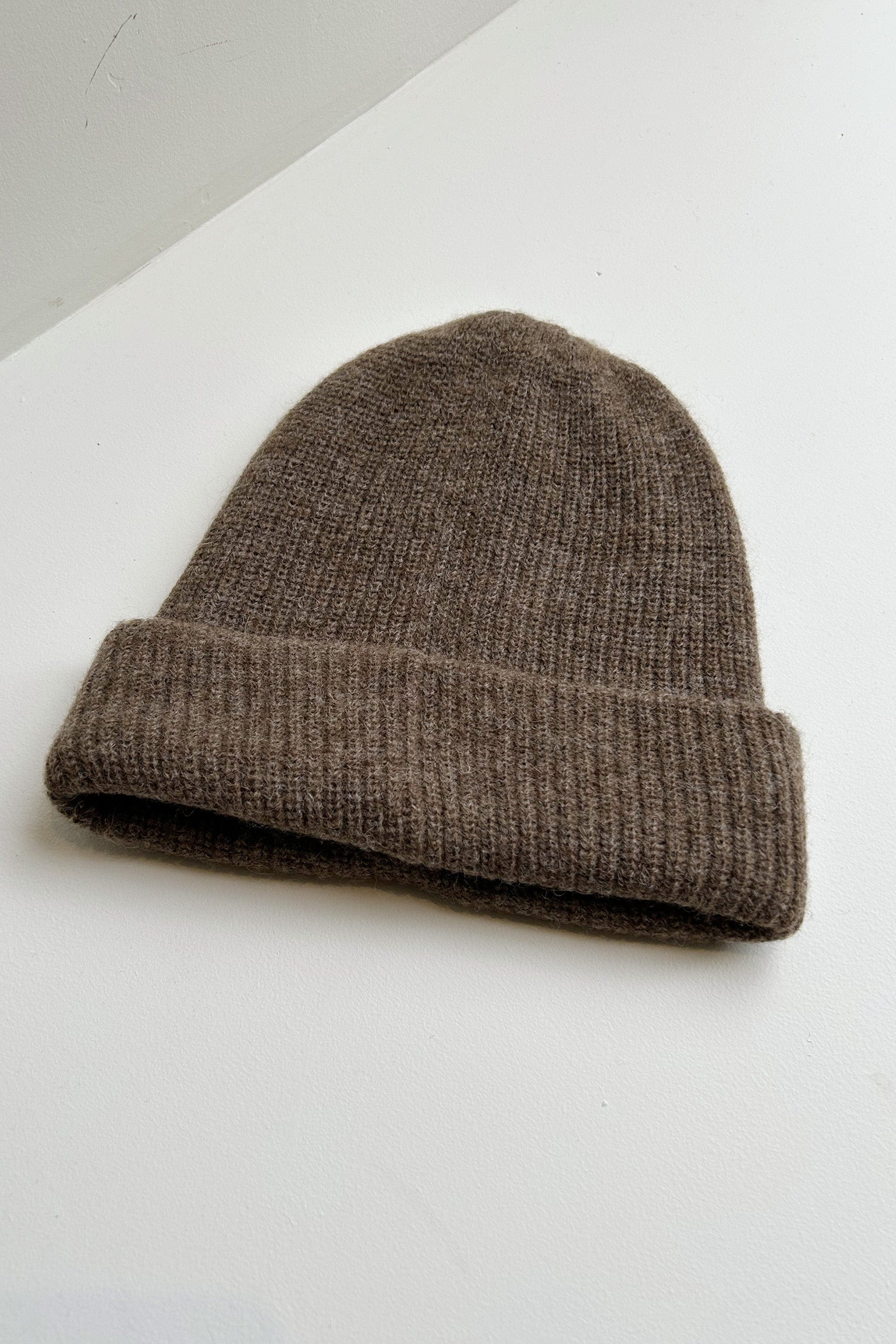 Rib Beanie Hat in Alpaca Wool Blend Accessories CHRISTINE ALCALAY   