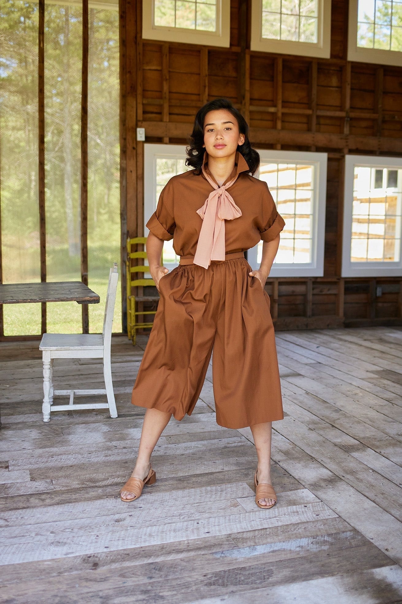 Chi Chi Pant in Tencel Cotton Pants CHRISTINE ALCALAY   