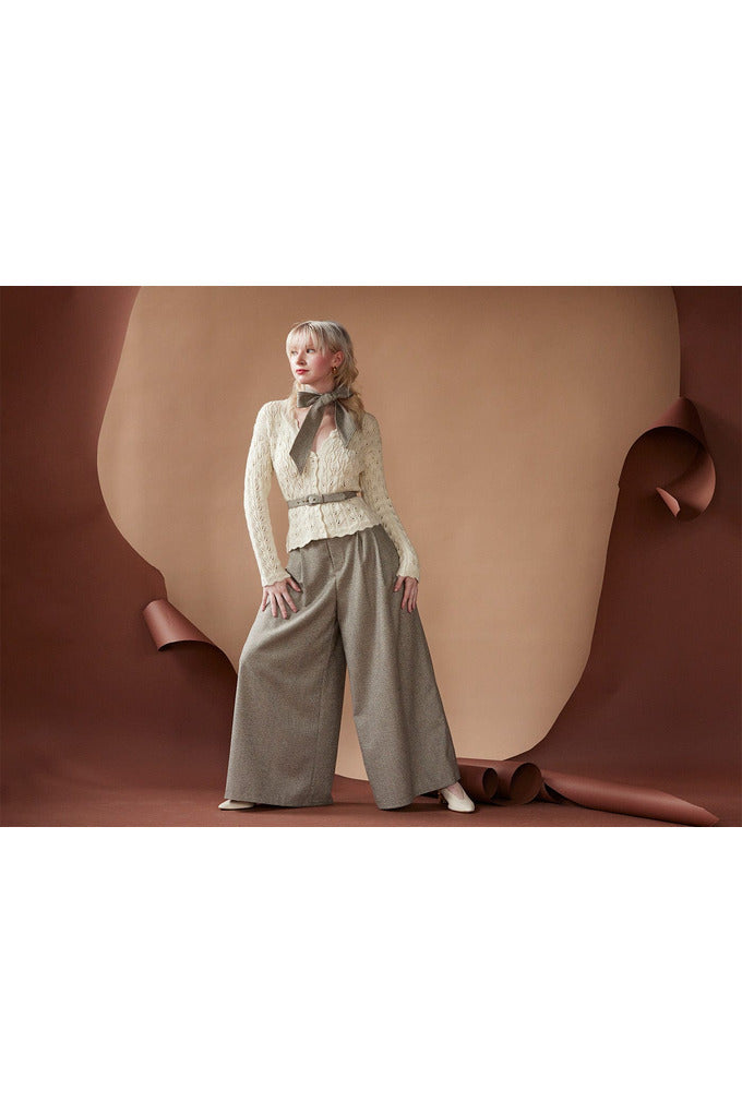 Katherine Pant in Wool Blend Pants CHRISTINE ALCALAY   