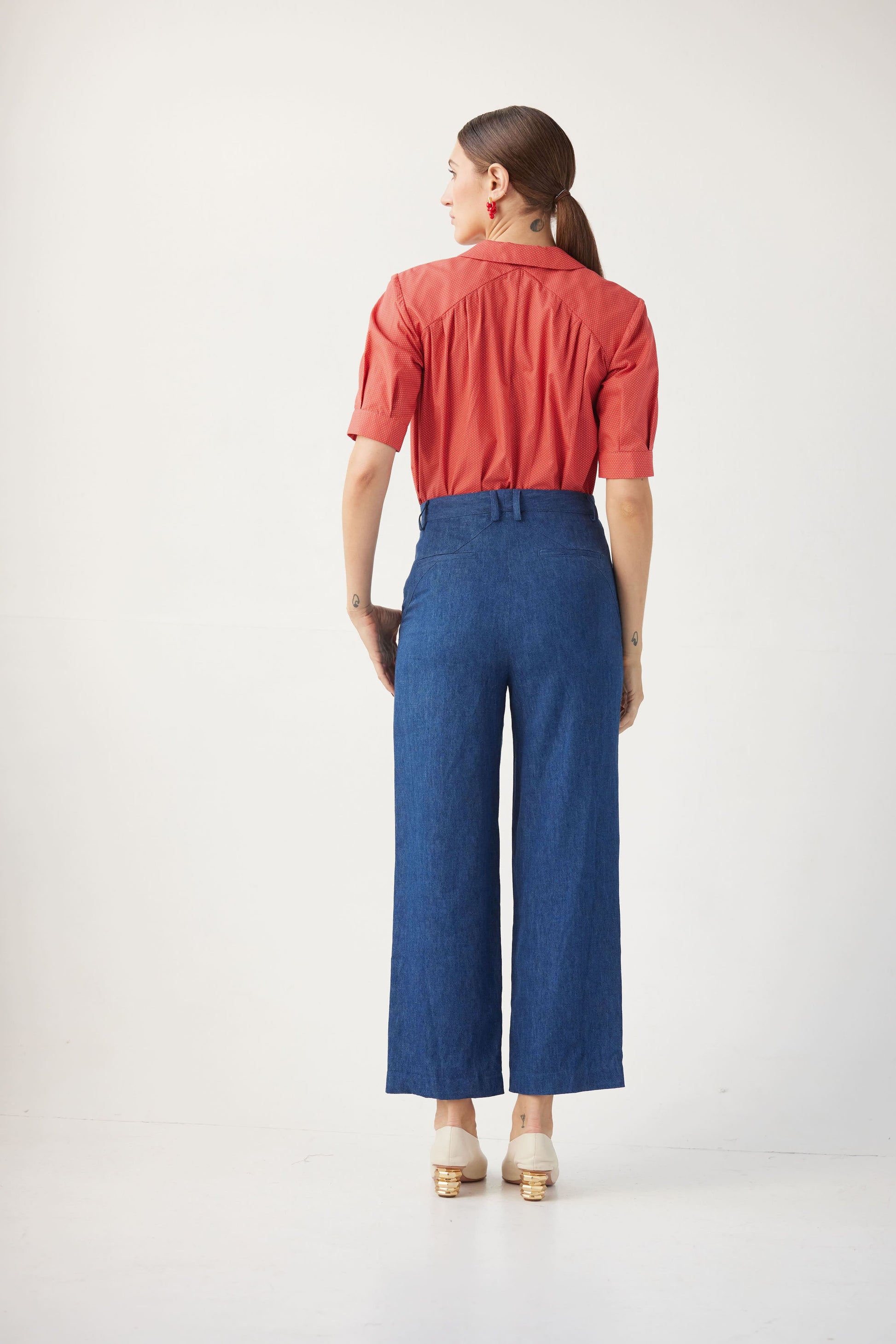 Piper Pant in Soft Denim Pants CHRISTINE ALCALAY   