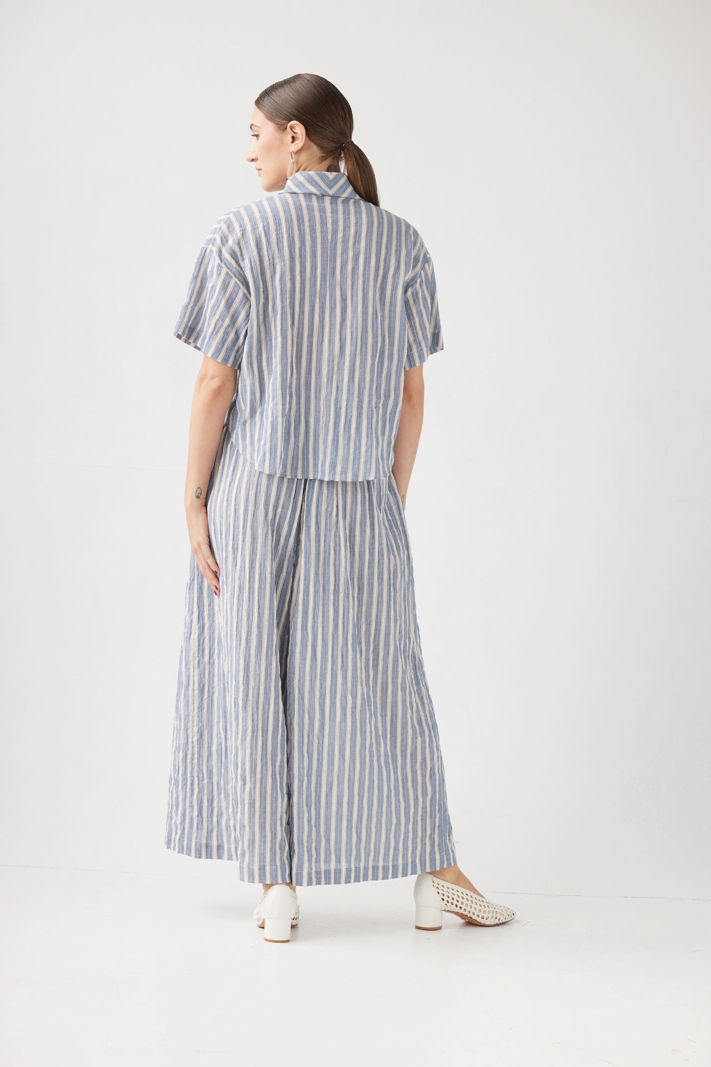 Betty Blouse in Striped Voile Tops CHRISTINE ALCALAY   