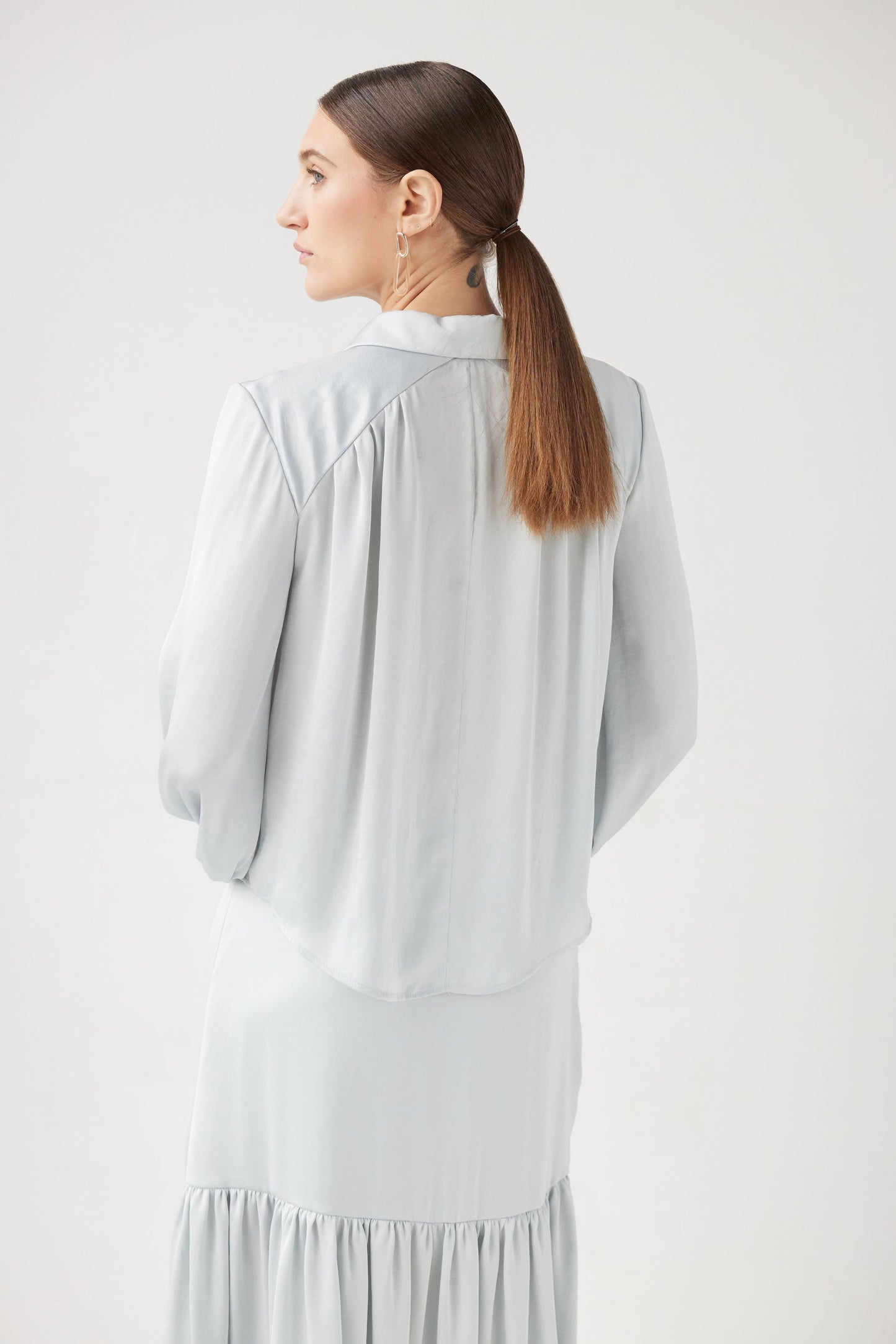 Rose Blouse in Japanese Charmeuse Tops CHRISTINE ALCALAY   