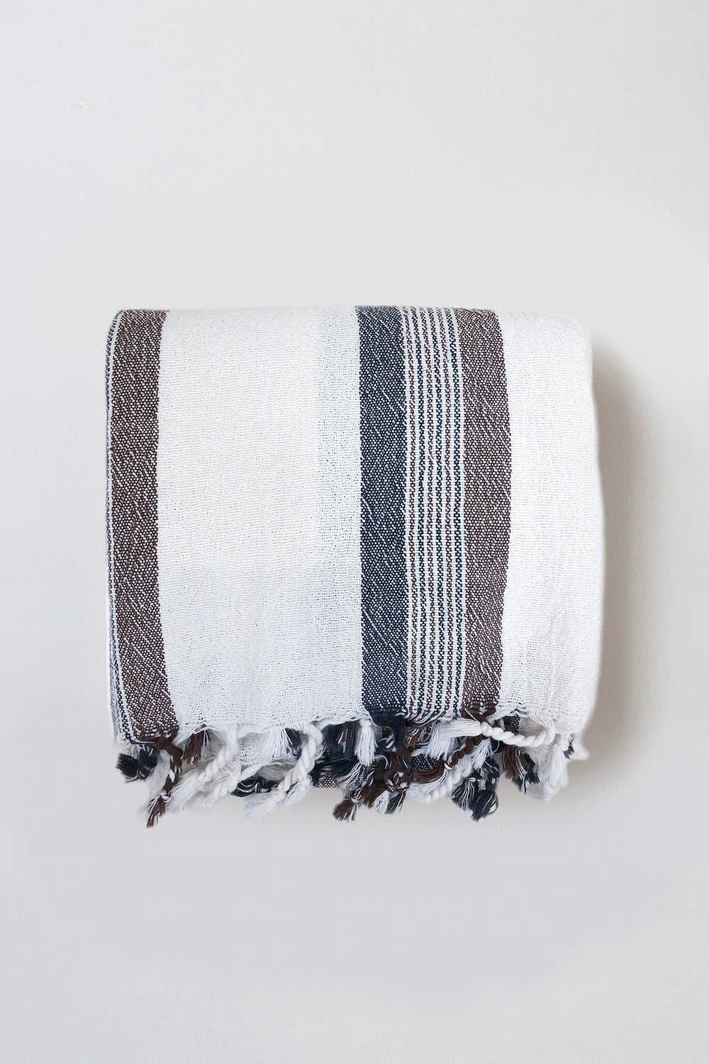 Hudson Towel Towels Home & Loft Natural/Brown/Grey O/S 