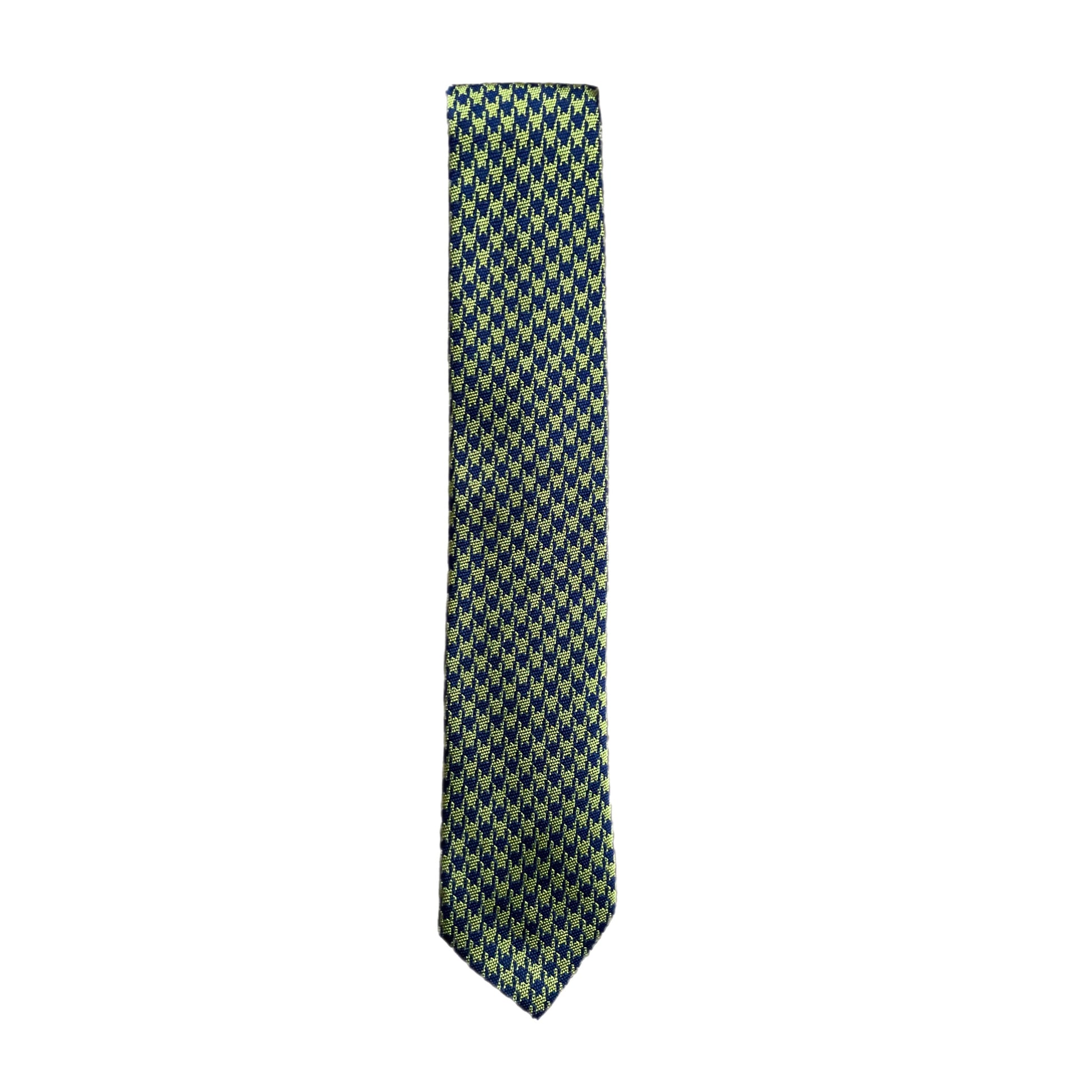 Neck Tie Ties fig. Lime Houndstooth  