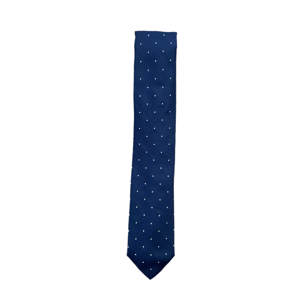 Neck Tie, Ties from fig. in Navy w/ White Dot 