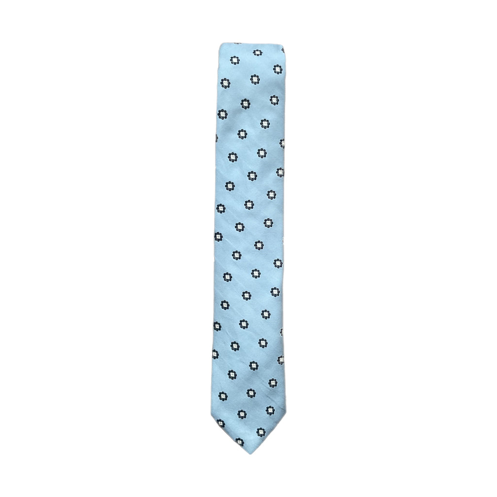 Neck Tie, Ties from fig. in Light Blue Flower 