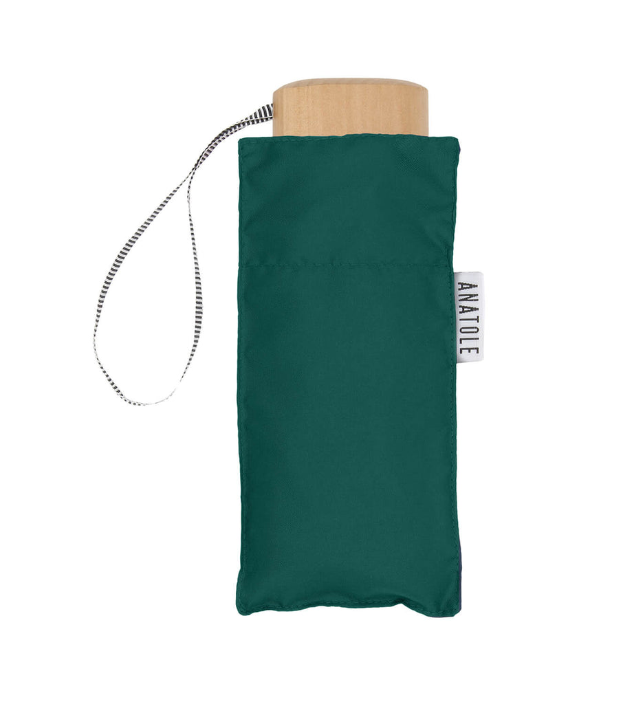 Folding Micro Umbrella, Parasols & Rain Umbrellas from Anatole in Green 