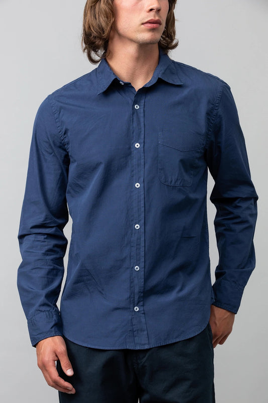 Poplin Standard Shirt Tops Save Khaki United Indigo XS 